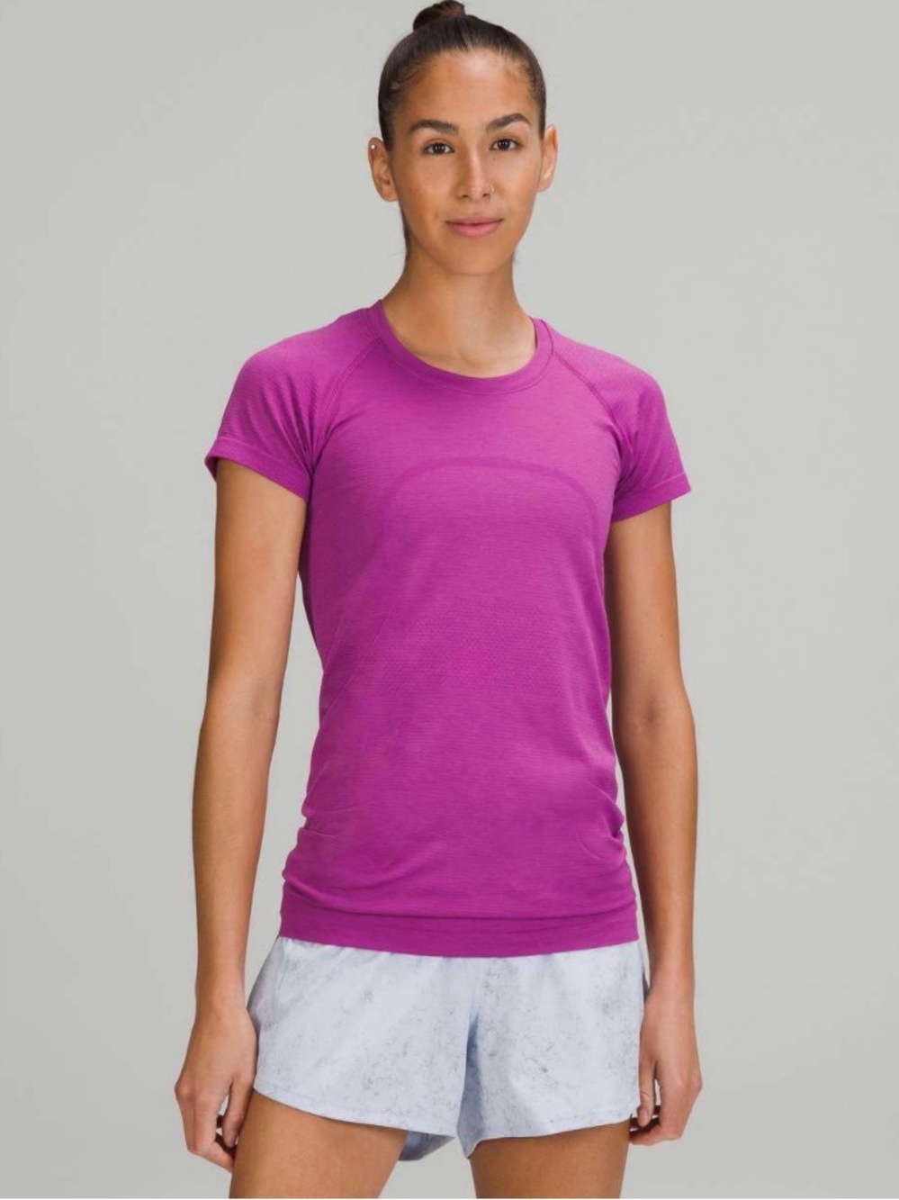 lululemon athletica Short-Sleeve Active Tee - Magenta. OPEN TO OFFERS